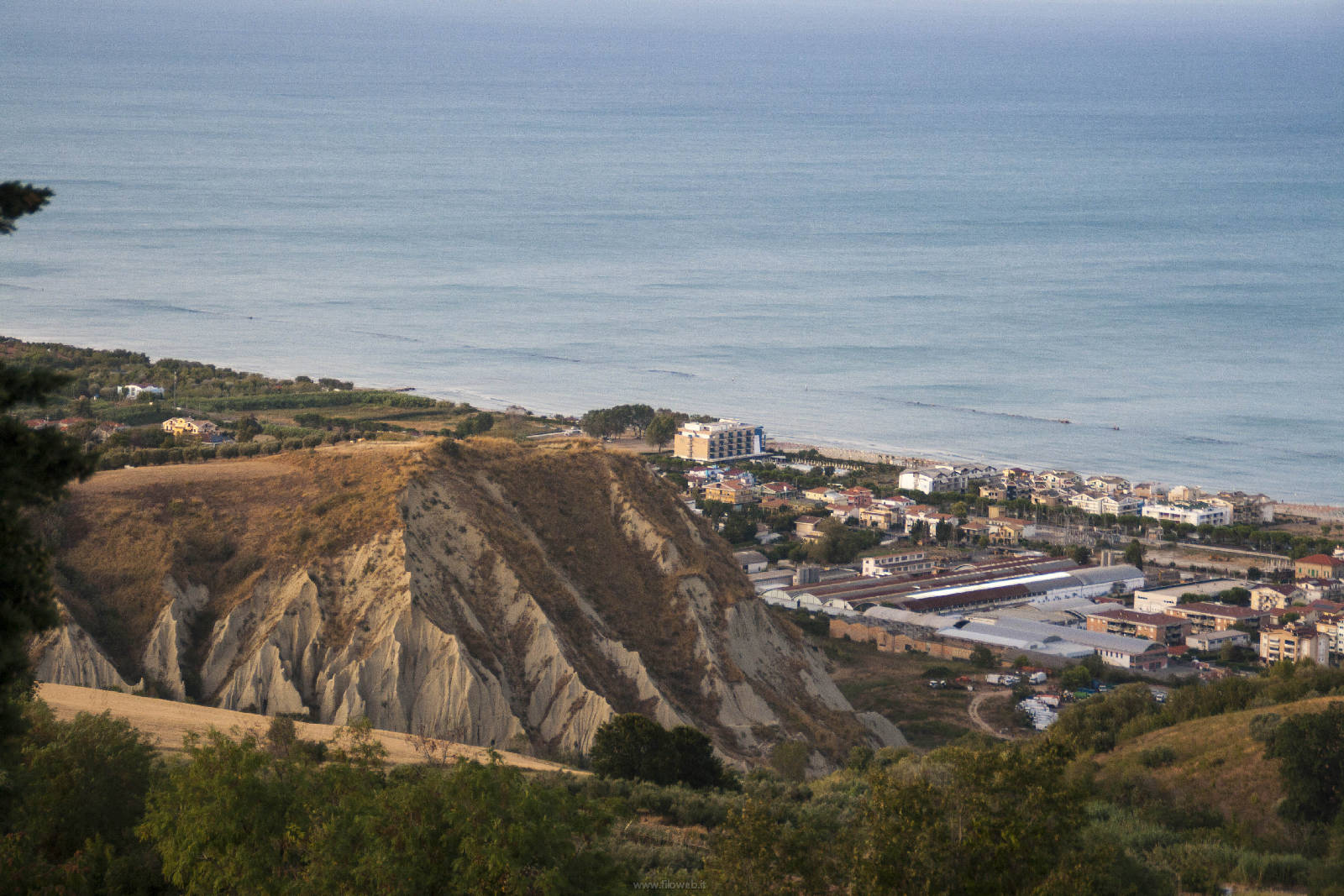 Montepagano (Te) Particolare Tramonto Mare 