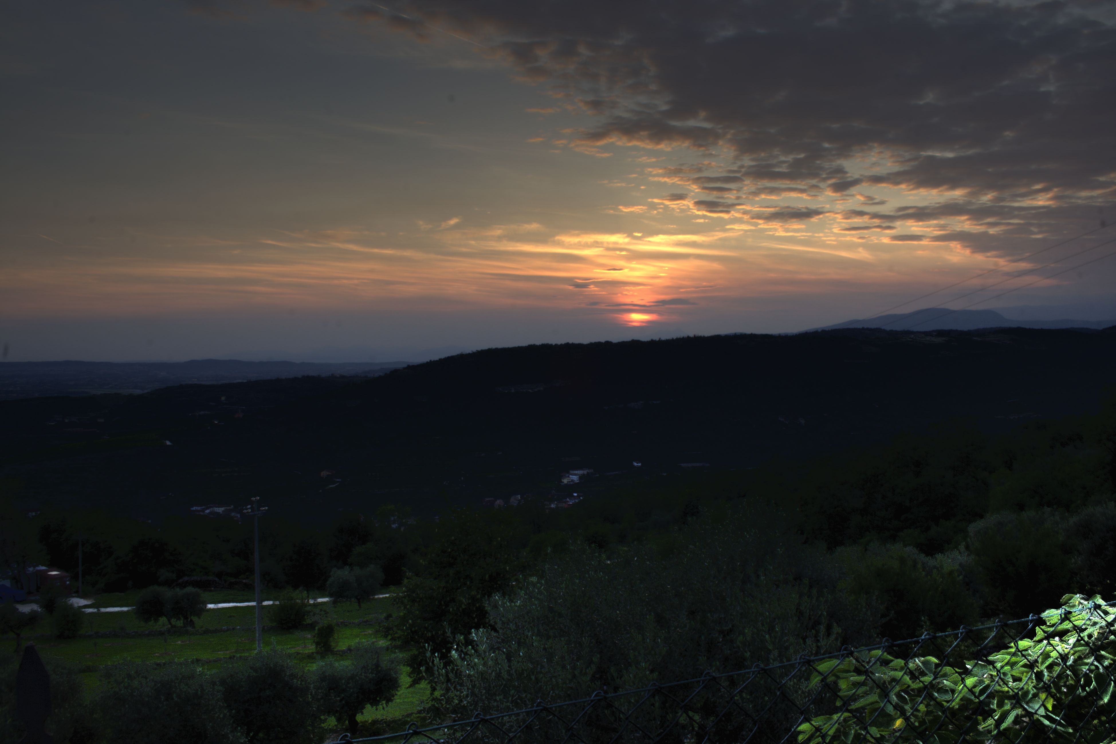 Verona Tramonto HDR Cielo Tramonto sulle colline veronesi