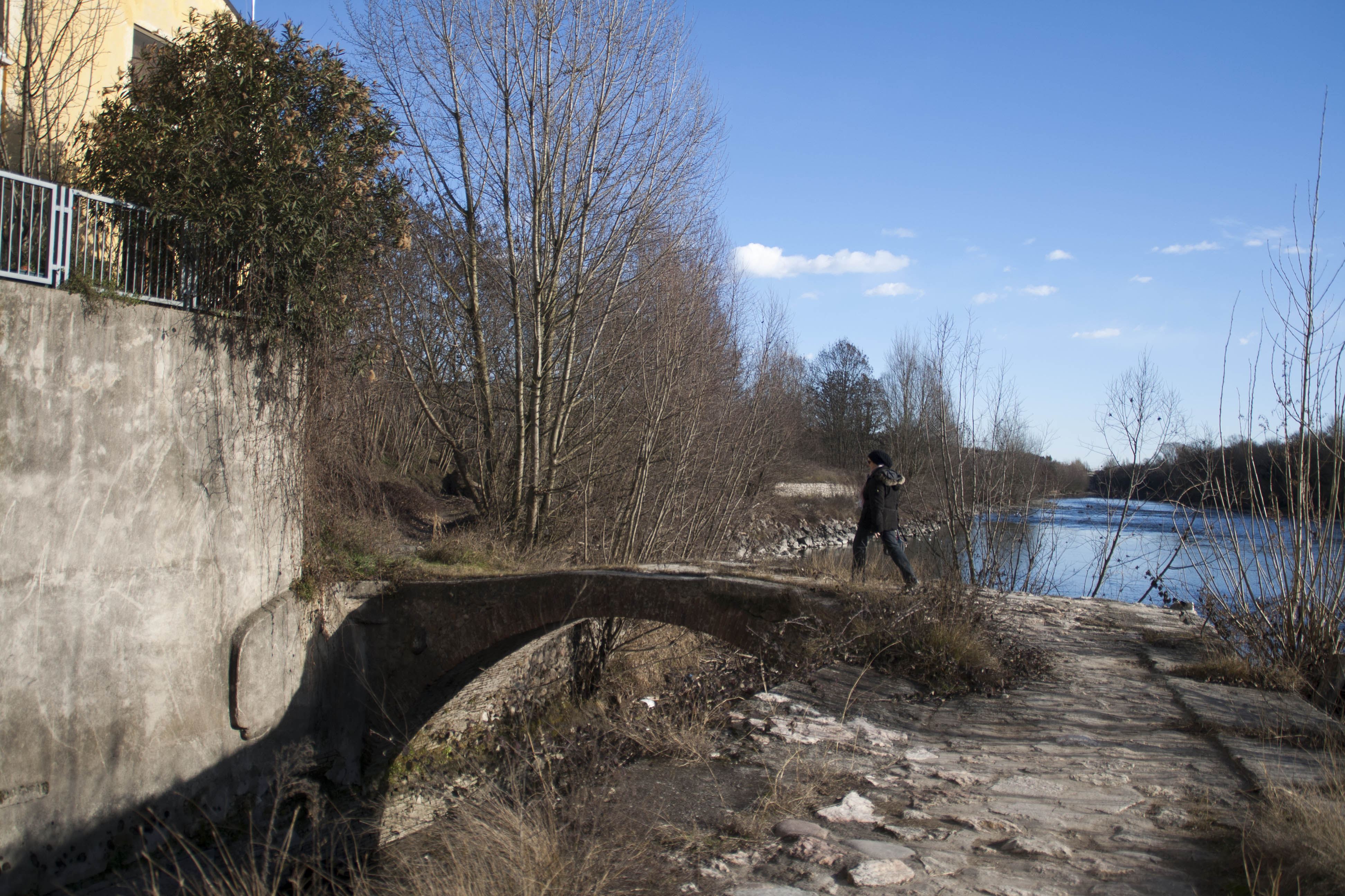 Parona (Vr) Adige Fiume Percorso lungo Adige da Parona a Pescantina