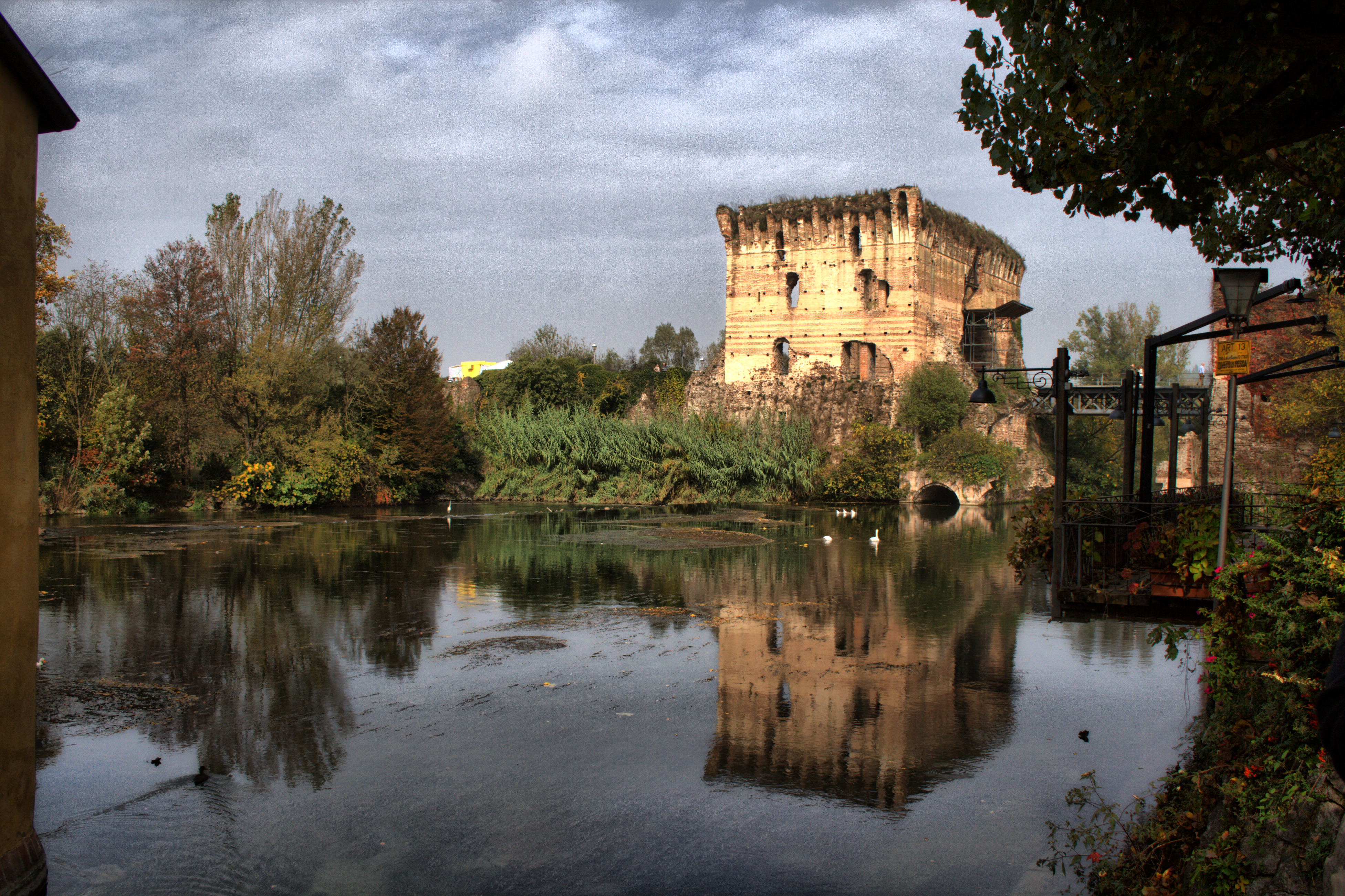 Borghetto (Vr) Panorama Fiume Mincio 