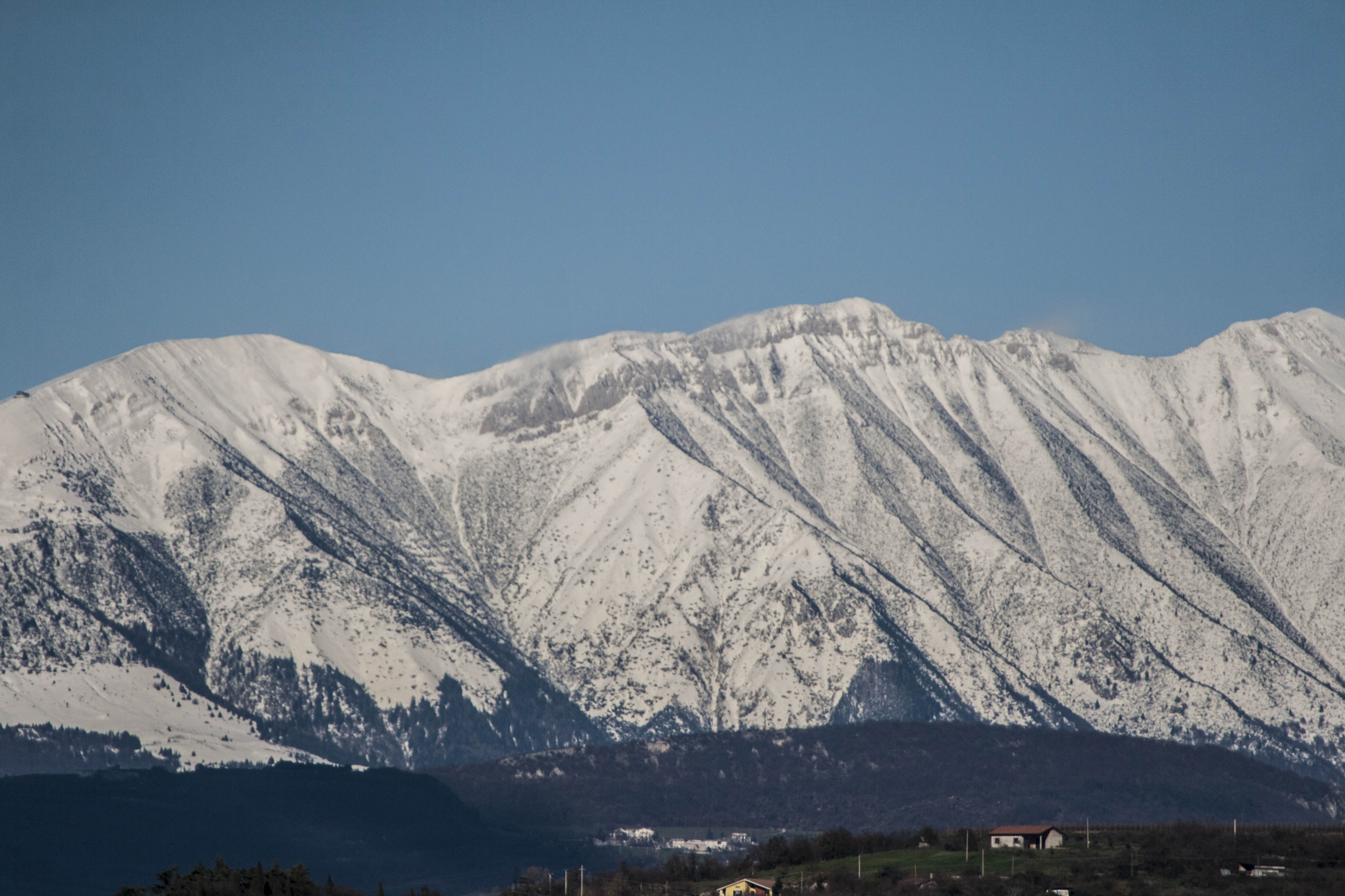 Verona Montagne Neve Il monte Baldo 