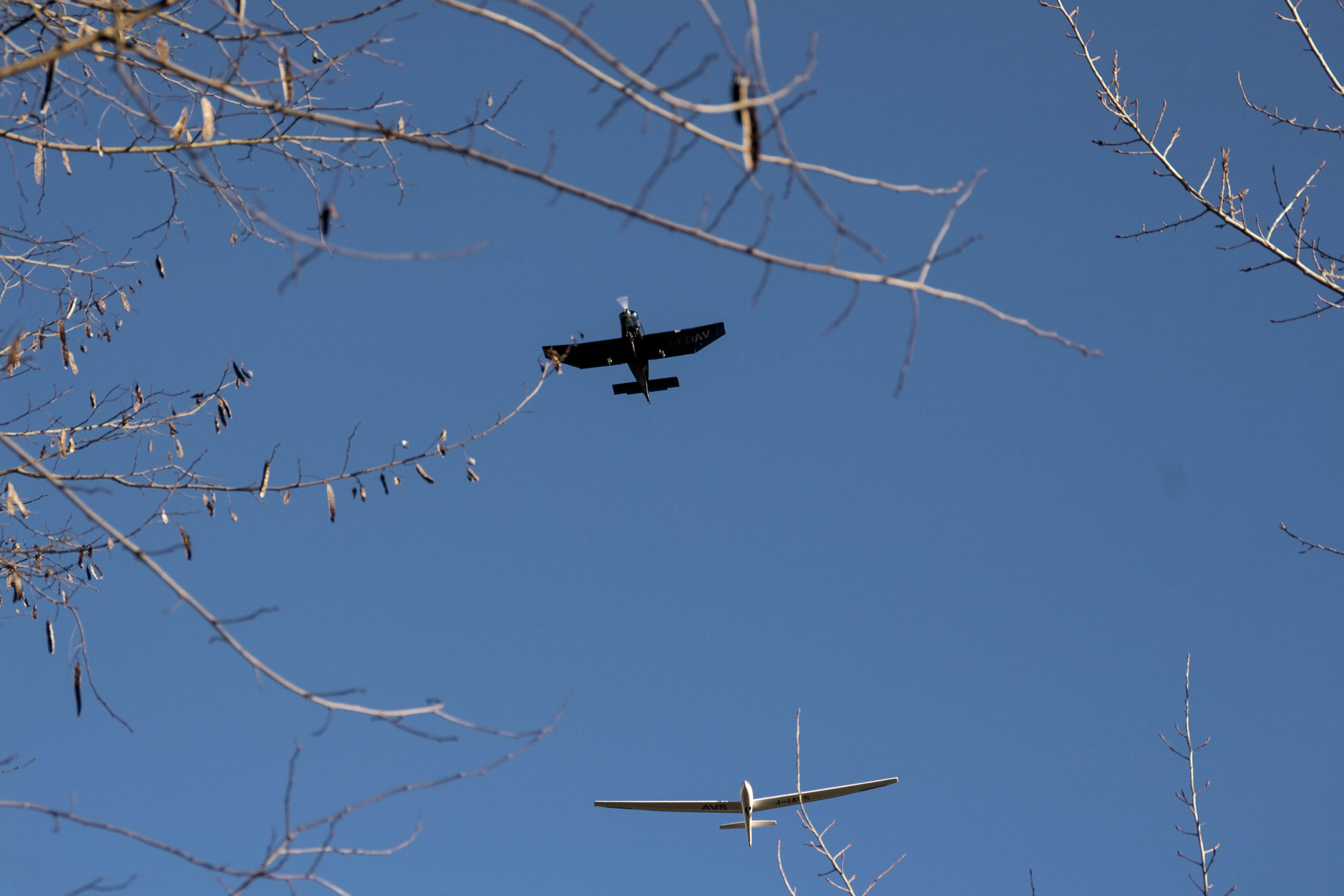 Settimo (Vr) Aereo Aliante Percorso lungo Adige da Parona a Pescantina