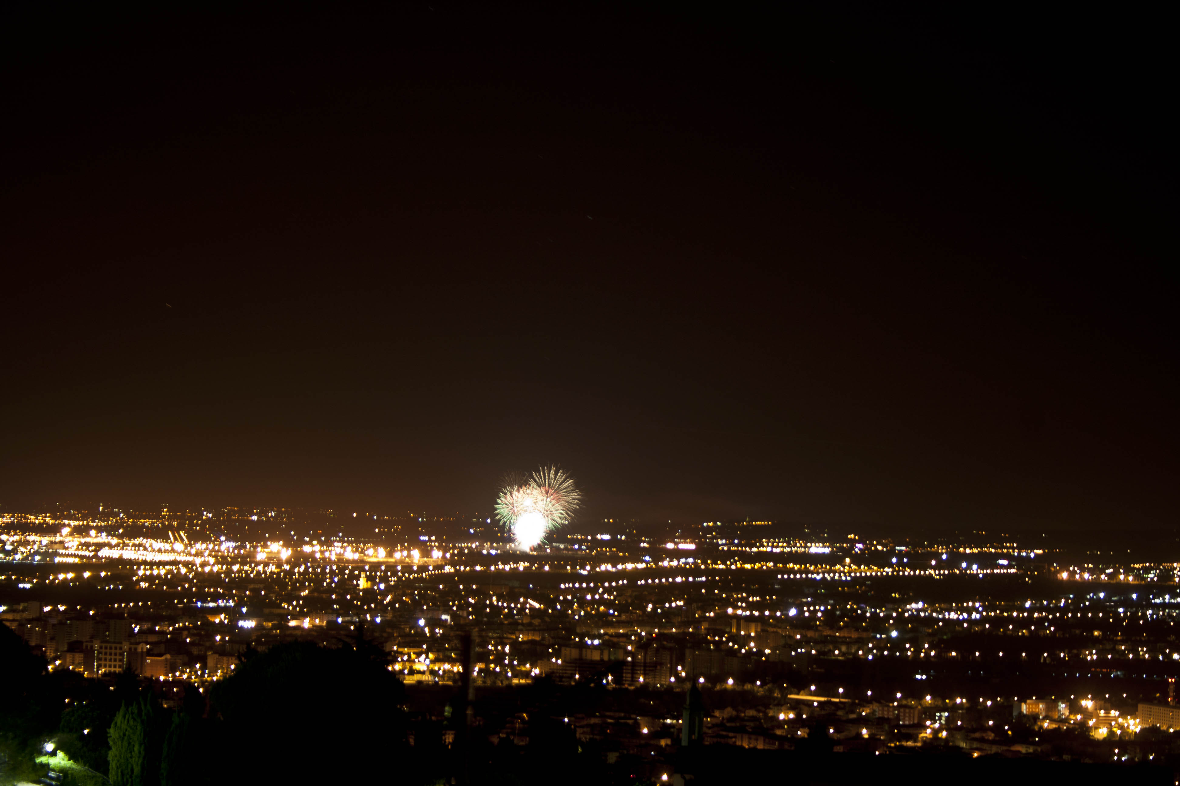 Verona Fuochi d'artificio Luci 