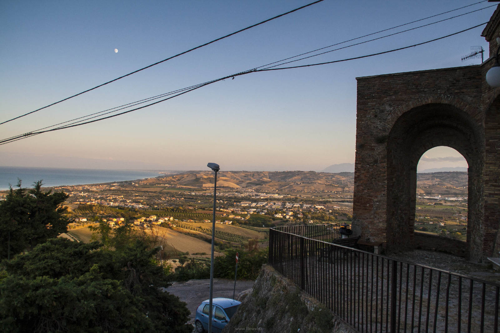 Montepagano (Te) Panorama Tramonto Mare 