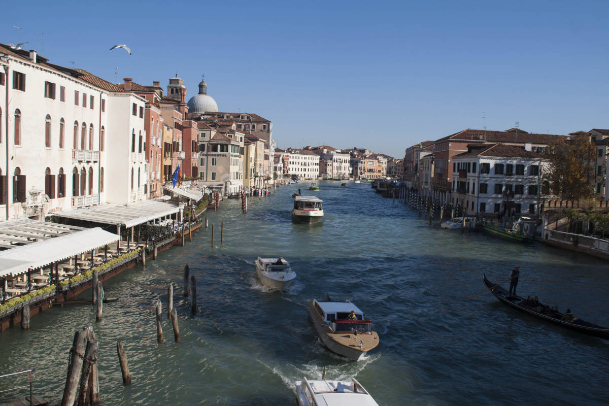 Venezia Canal Grande Barche 