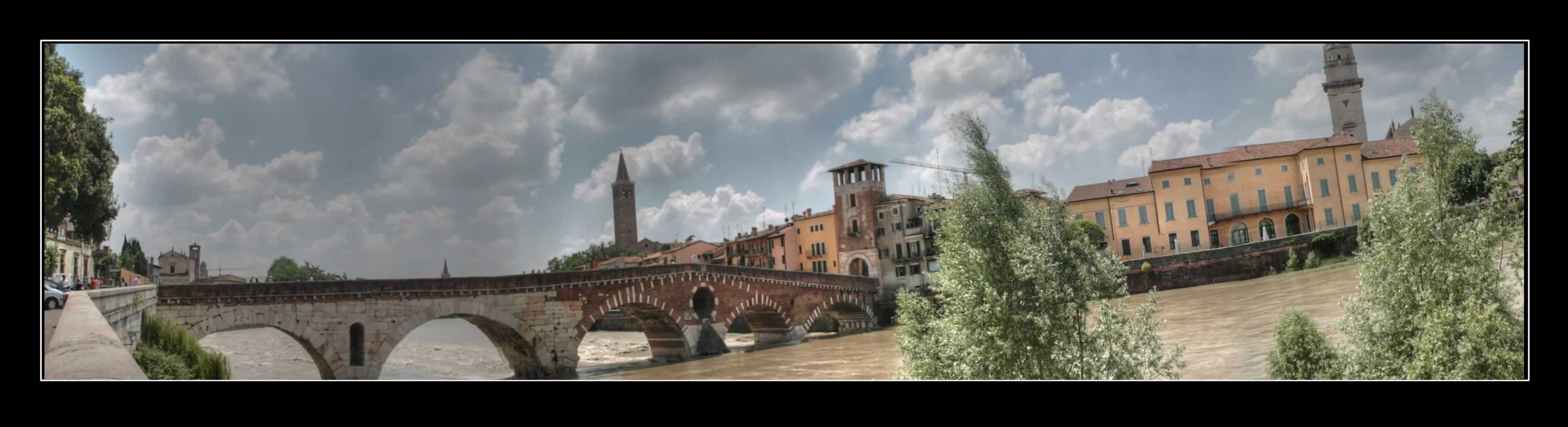 Verona Ponte Pietra HDR Ponte pietra in HDR