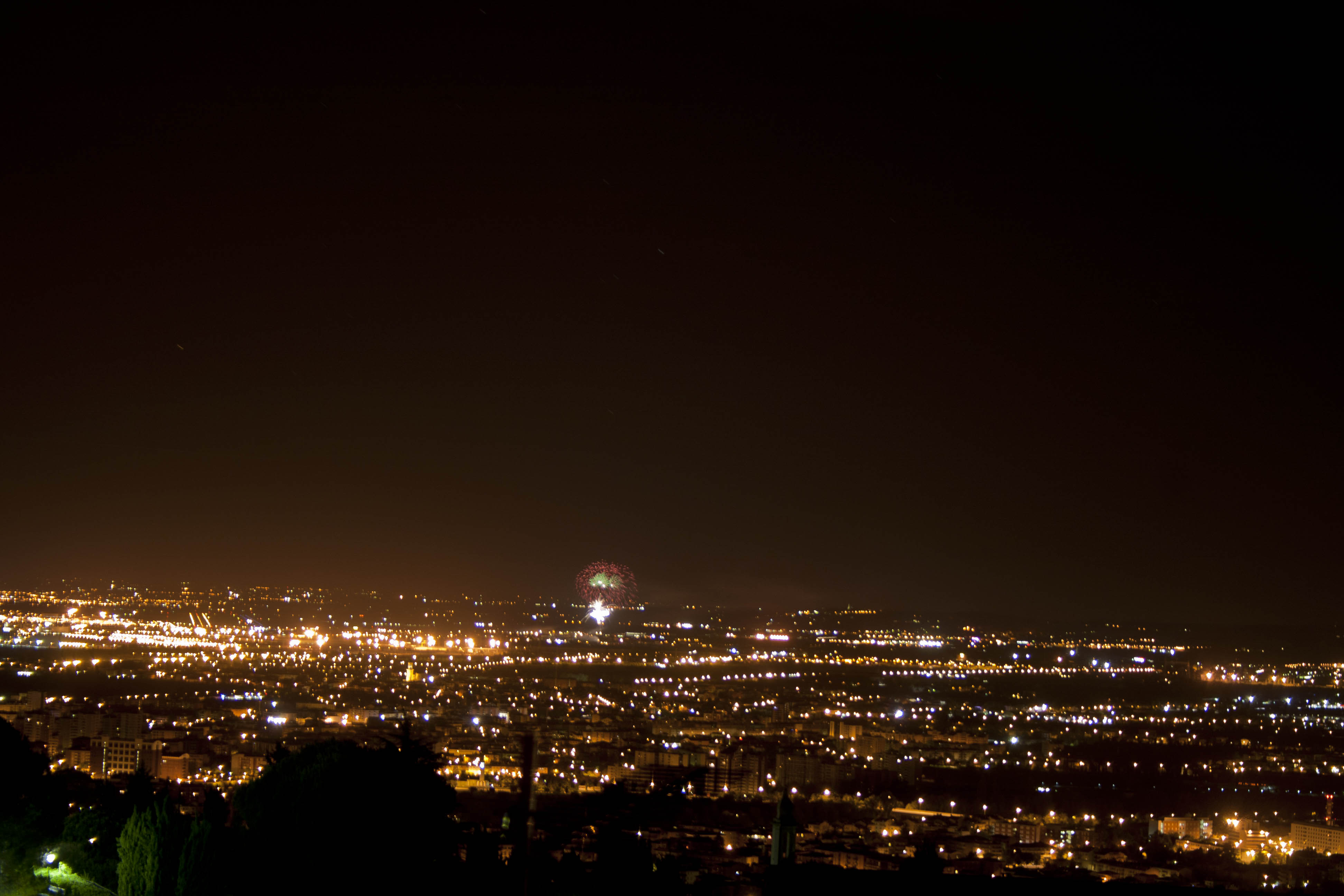 Verona Fuochi d'artificio Luci 