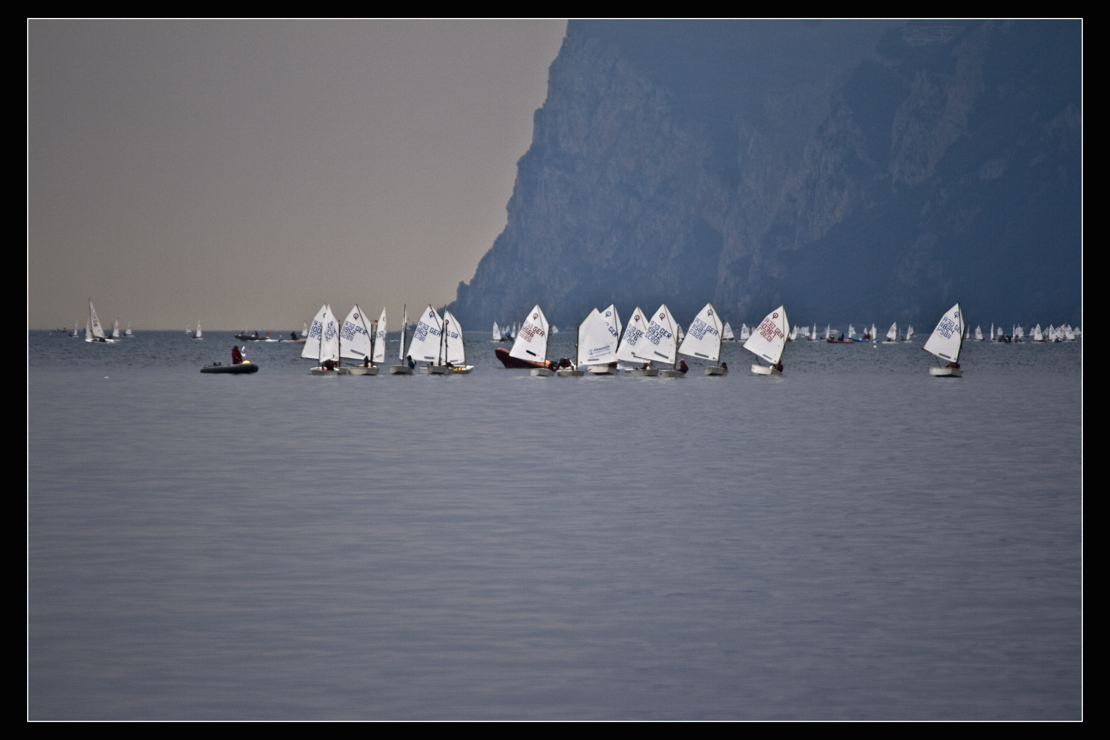 Torbole (Tn) Lago di Garda Barca Barche a Vela sul lago di Garda