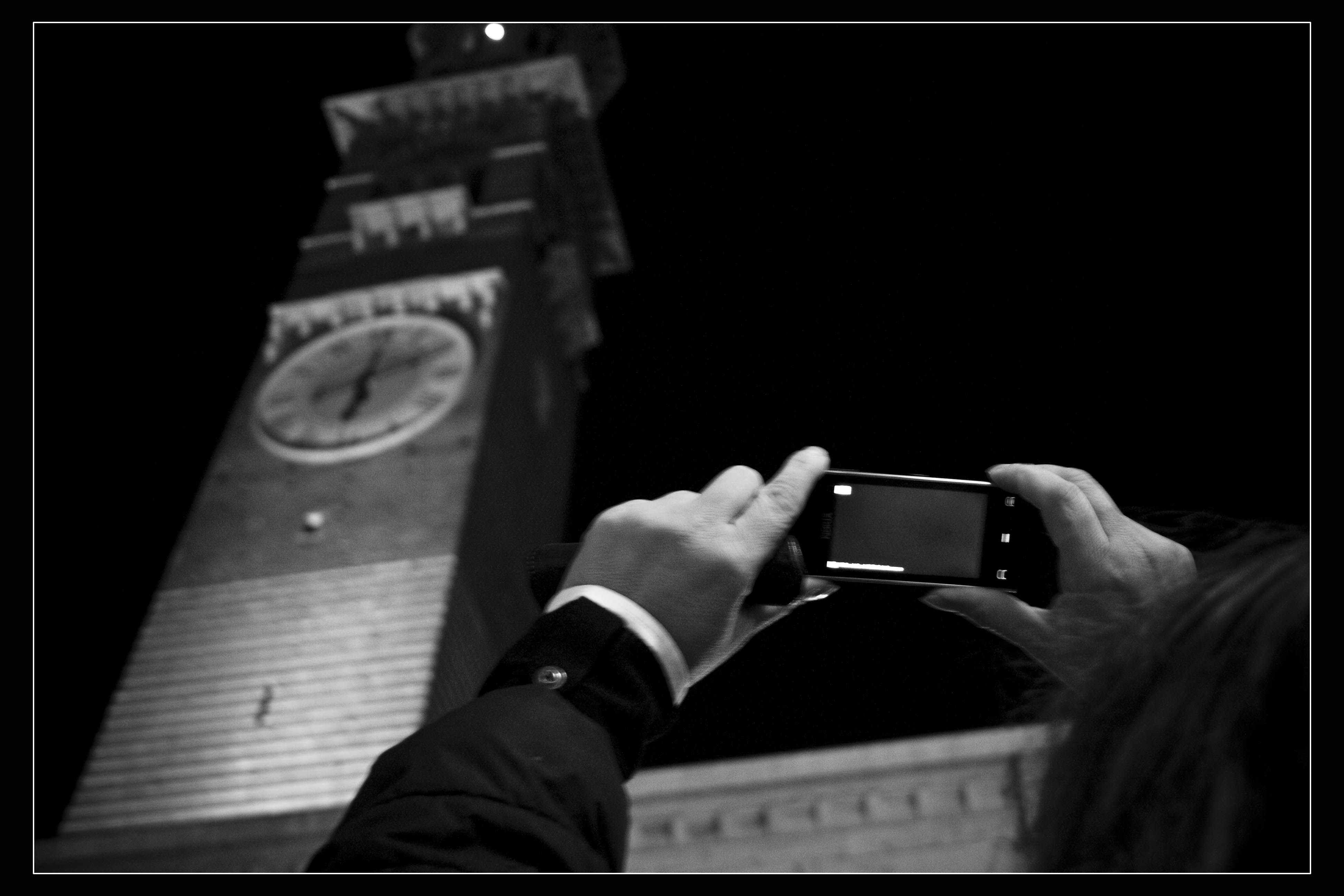 Verona Torre dei Lamberti B/N 