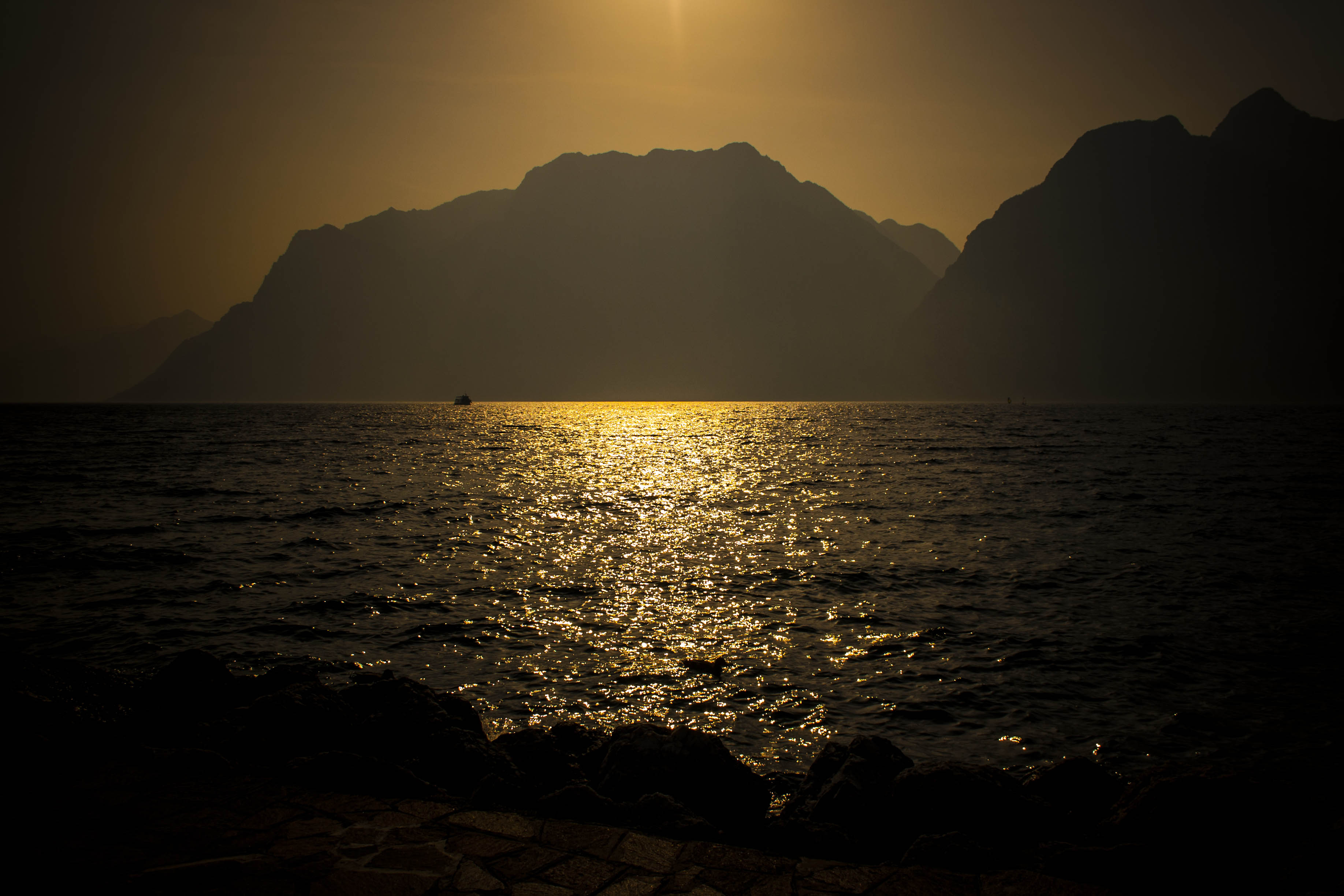 Torbole (Tn) Lago di Garda Tramonto 