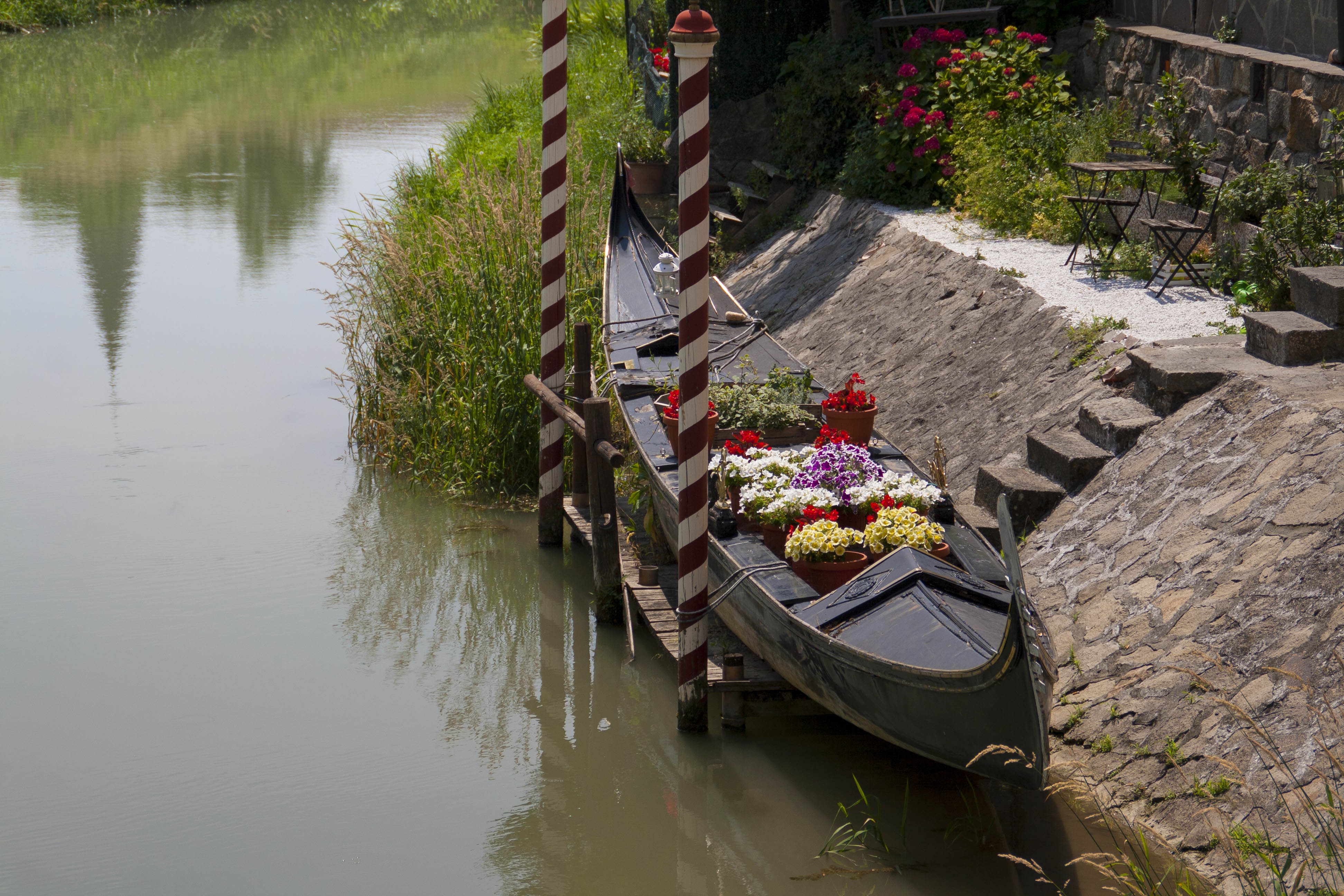 Monselice gondola fiori particolare 