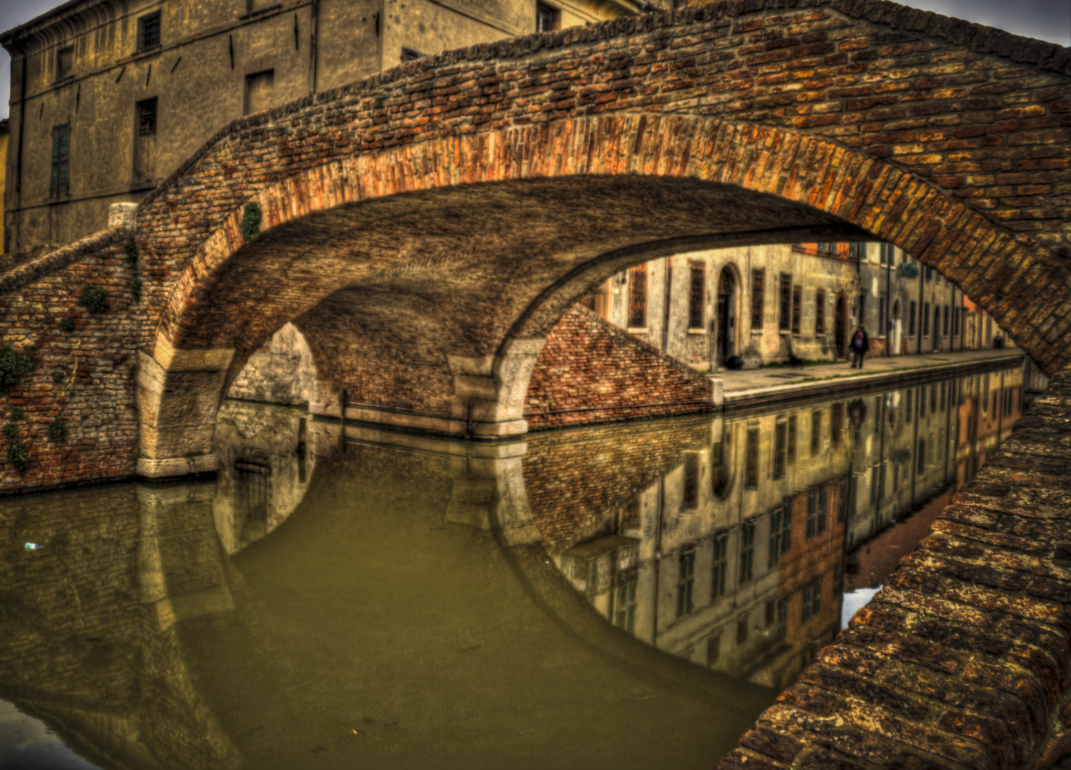 Comacchio HDR Canale Ponte 