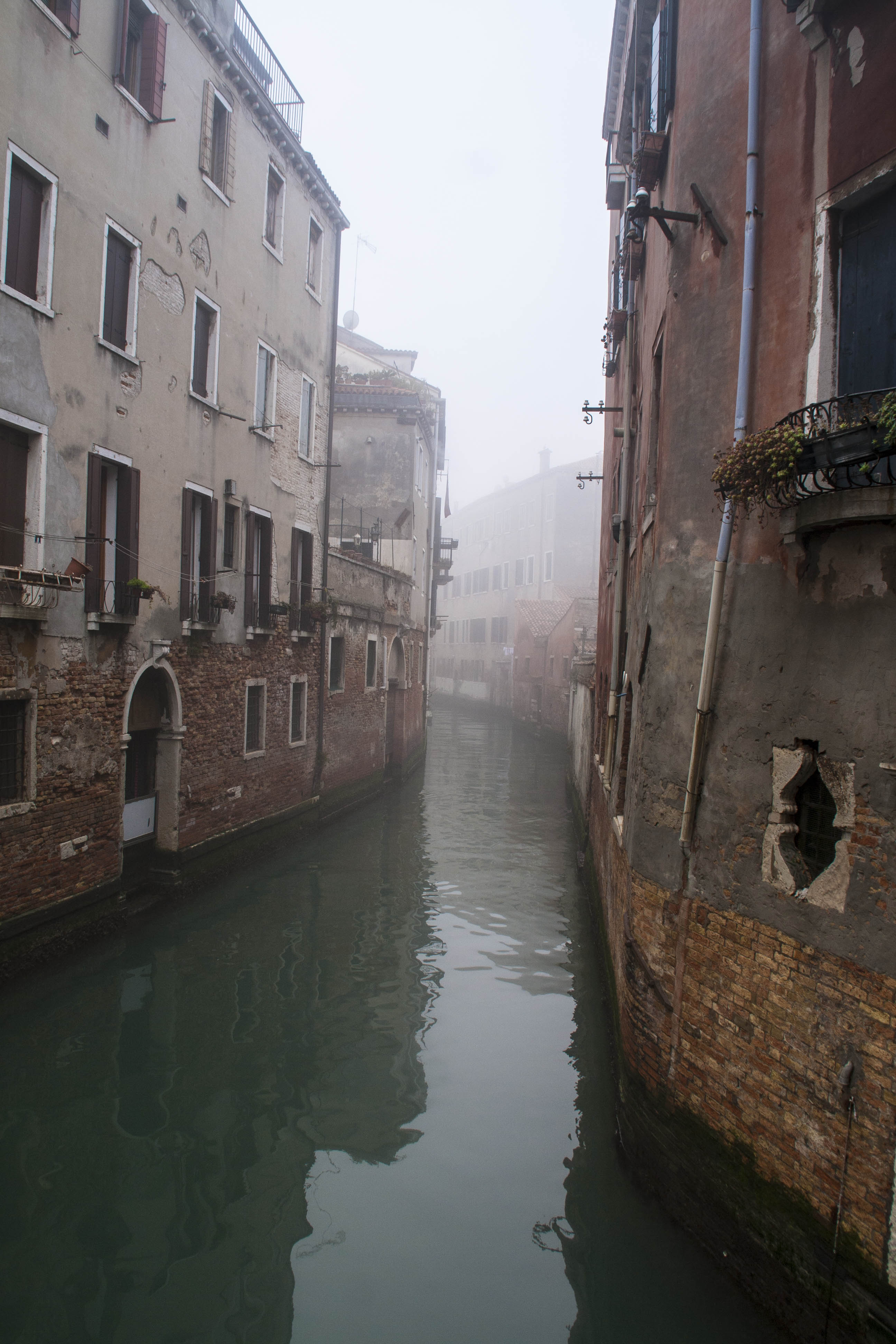 Venezia Canale Venezia Nebbia 