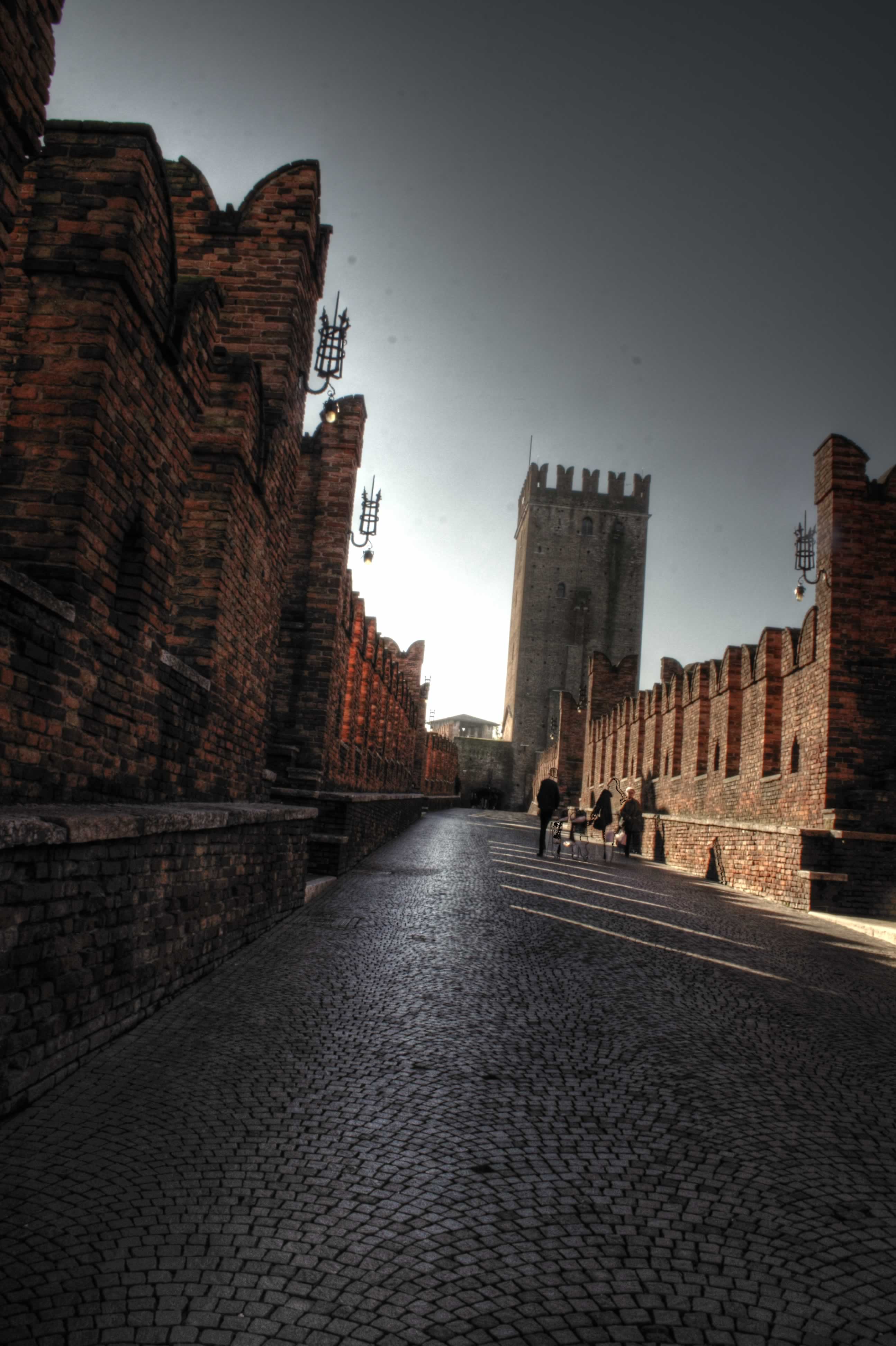 Verona HDR Castel Vecchio Ponte Ponte di Castel Vecchio