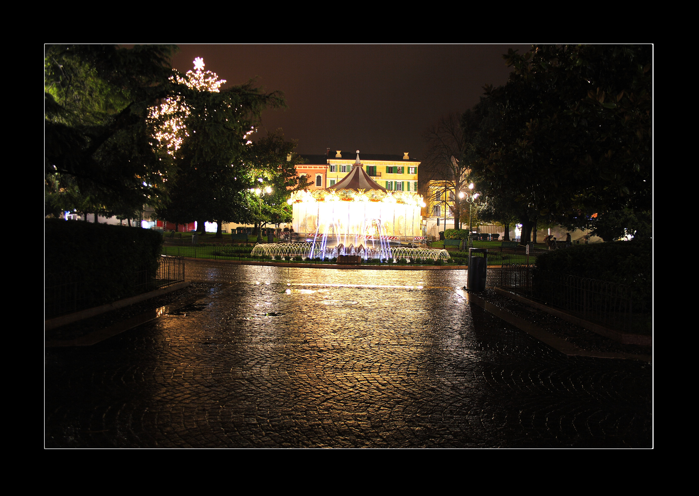 Verona Fontana Piazza Bra HDR Fontana di Piazza Bra