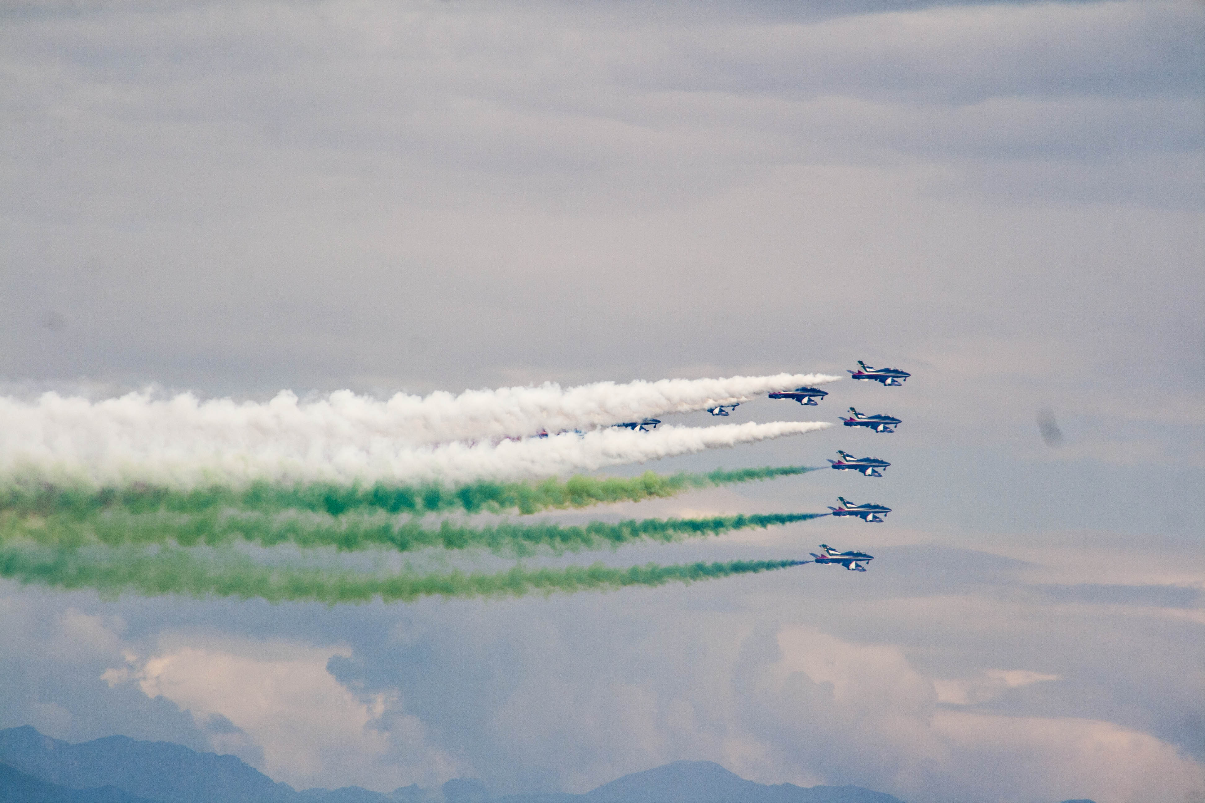 Peschiera del Garda (Vr) Aerei Lago di Garda Mb339 Frecce tricolore agosto 2015