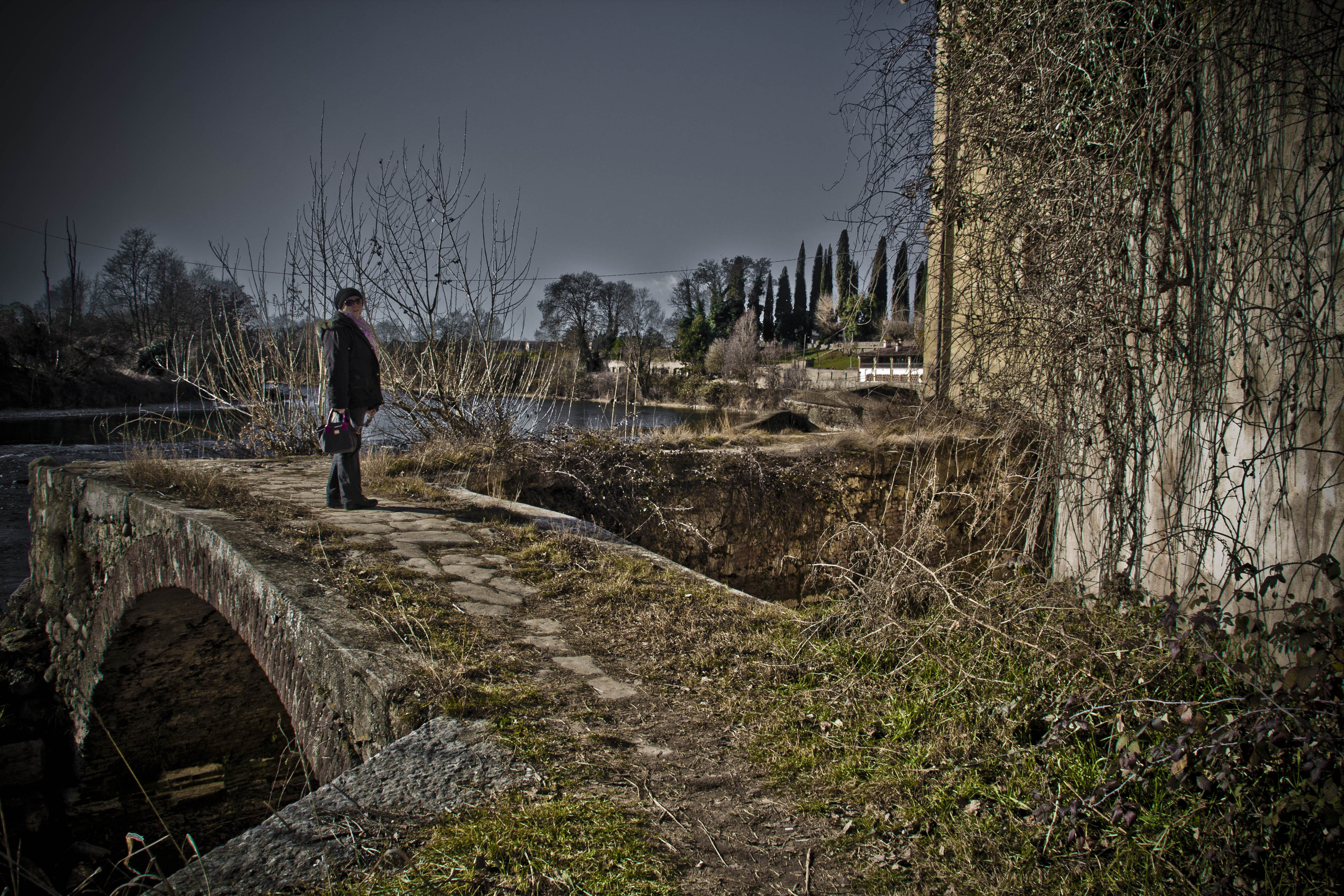 Parona (Vr) Adige Fiume Percorso lungo Adige da Parona a Pescantina