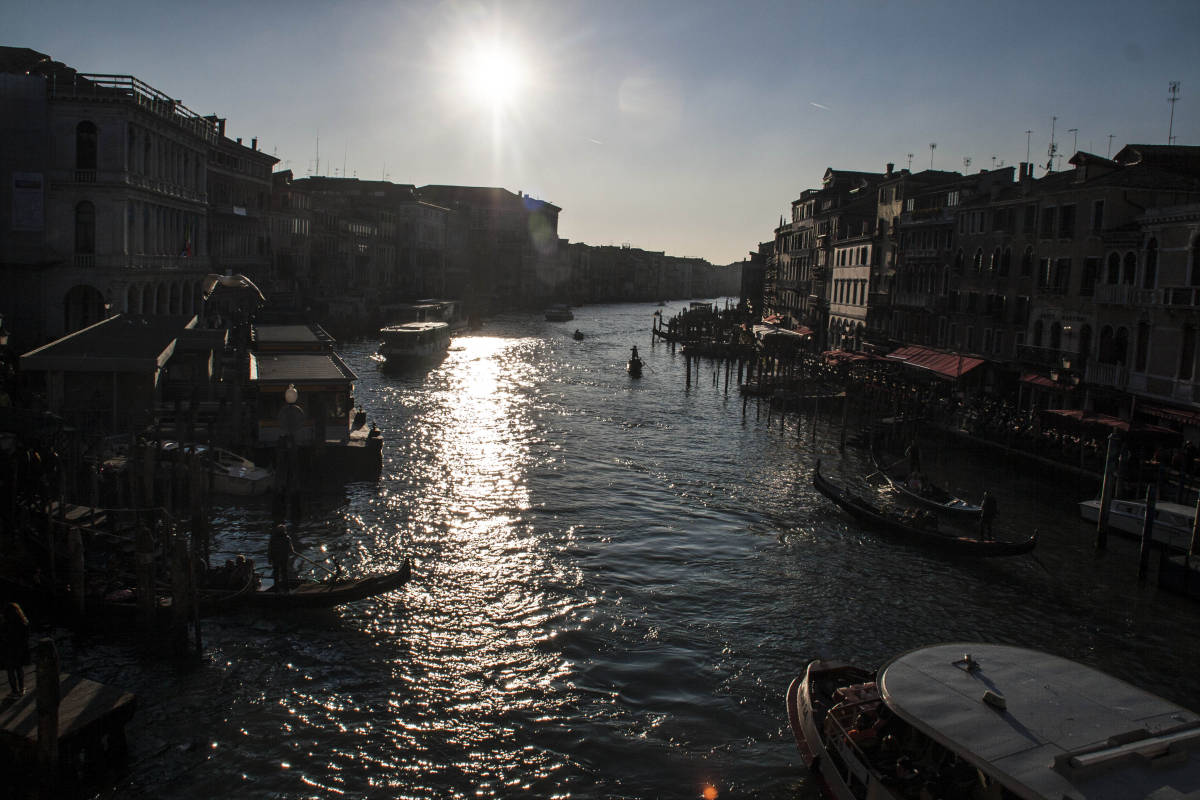 Venezia Canal Grande Barche 