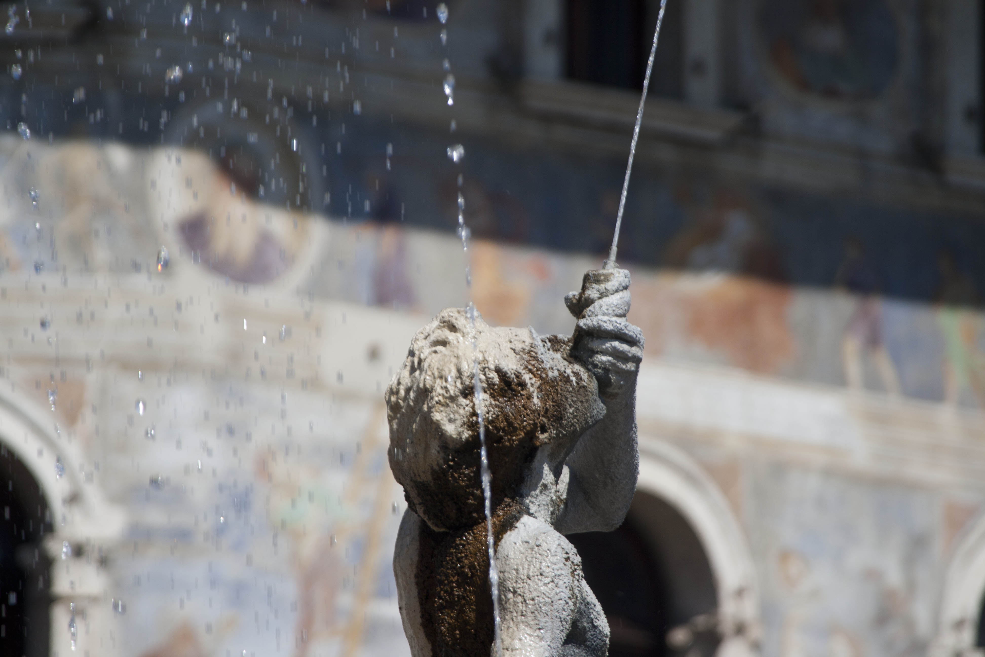 Trento Statua Particolare Fontana 