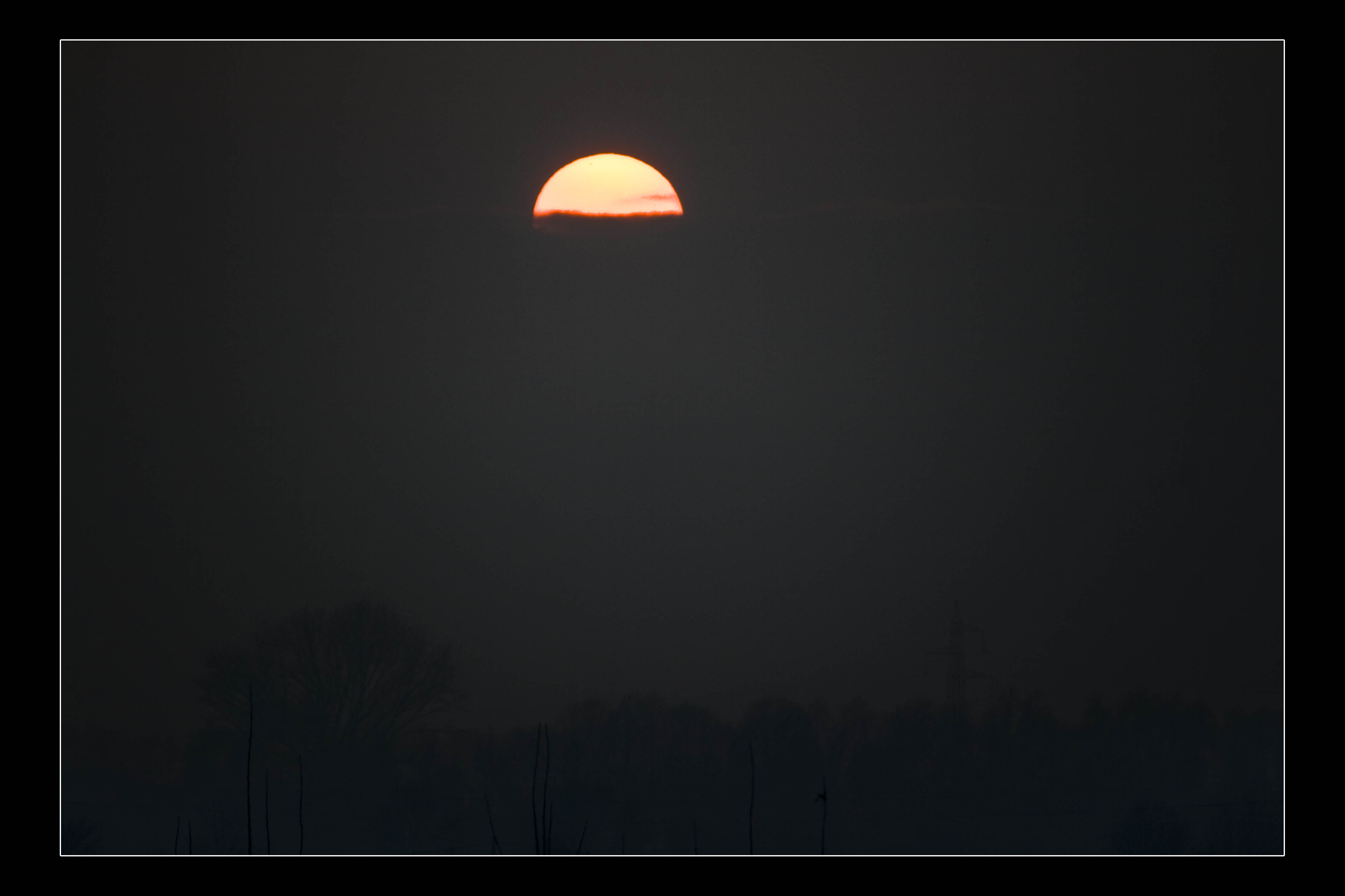 Ferrara Tramonto Panorama Campagne Ferraresi al tramonto