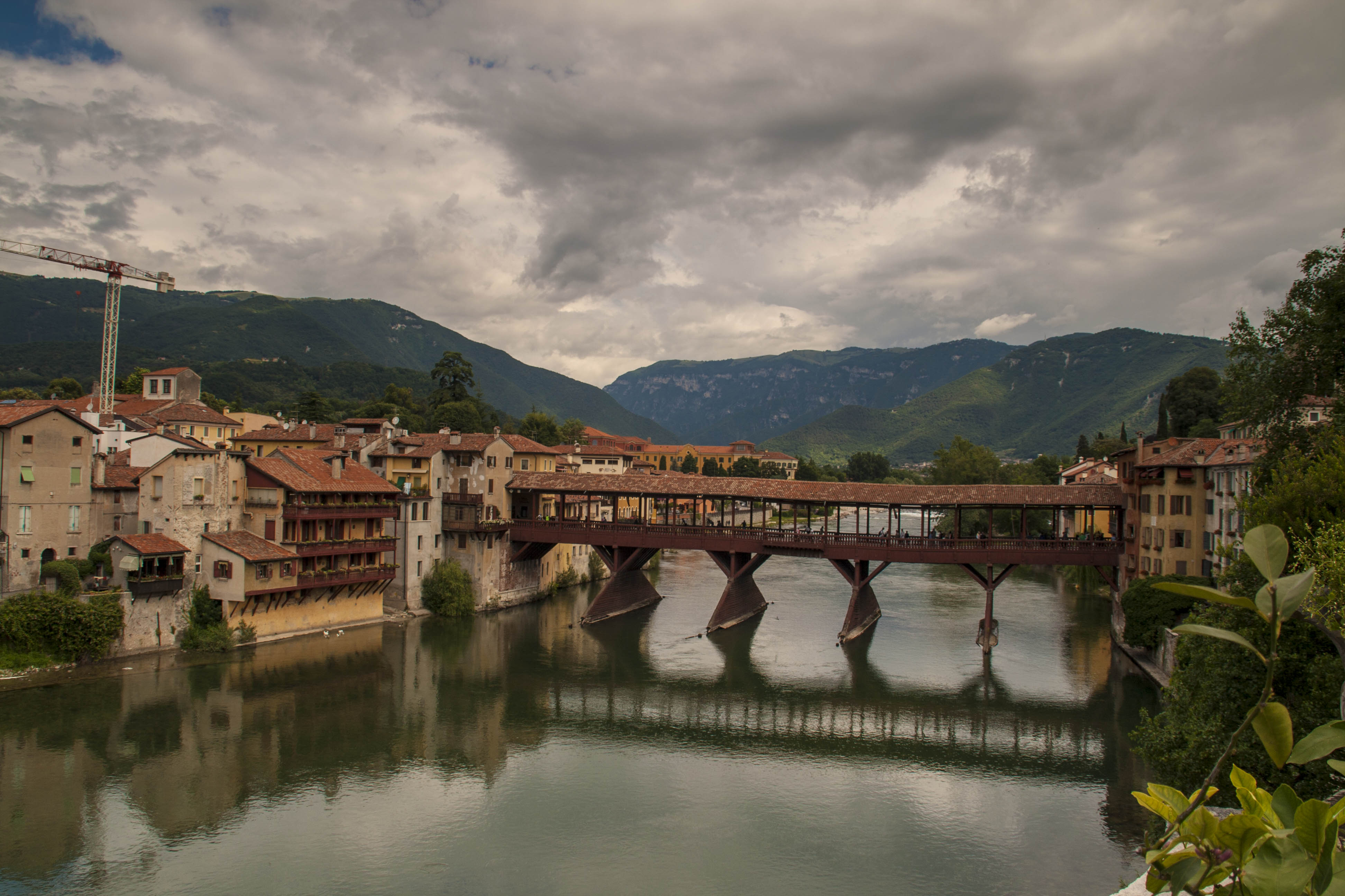 Bassano del Grappa (Vi) Ponte Fiume Piave Il ponte degli Alpini