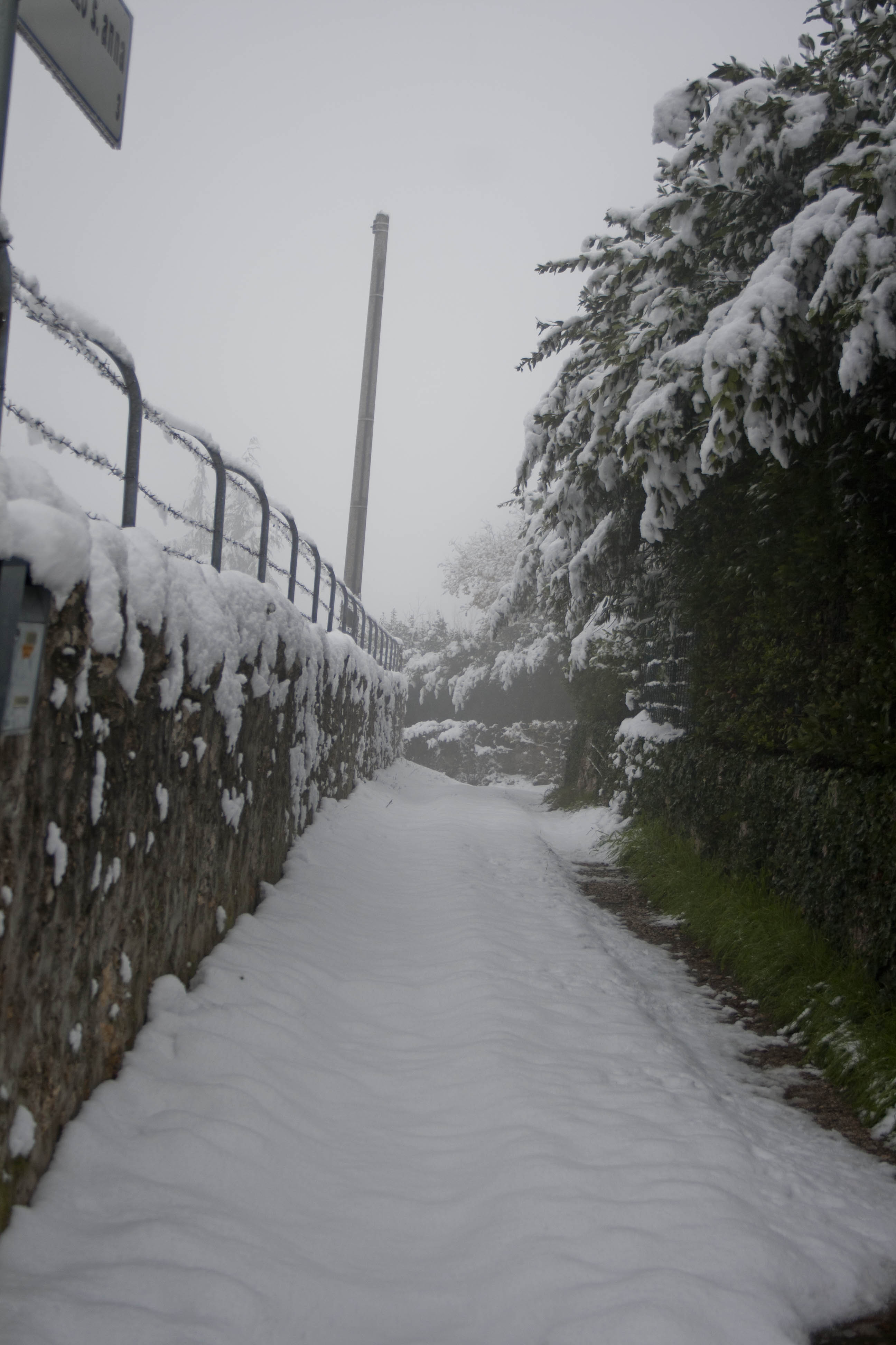 Verona Neve strada 