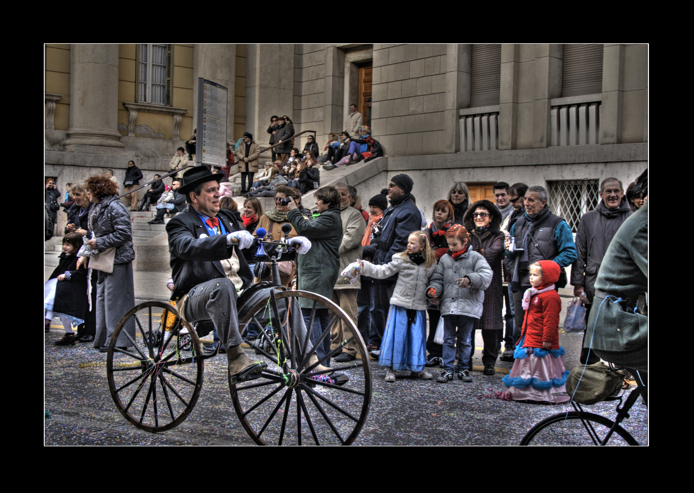 Verona Carnevale Verona Biciclette HDR Biciclette al Carnevale di Verona