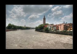 Verona Adige Verona HDR Ansa dell'Adige a Verona