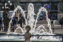 Padova Prato della Valle Particolare Monumenti Edifici Fontana 