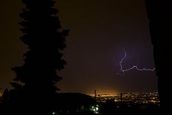 Verona Cielo Lampi Temporale Luci Lampi sopra Verona