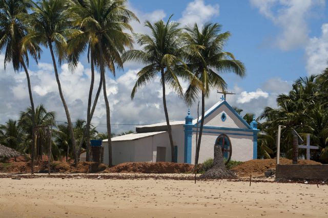 Brasile Villaggio Indios Edifici Panorama 