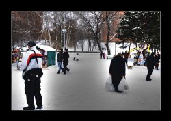 Dnipropetrovsk Ucraina Anziana Neve 