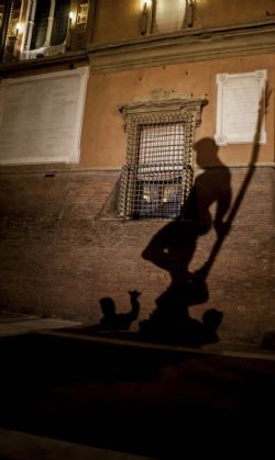 Bologna Bologna Nettuno ombra Ombra del nettuno il giorno di Halloween