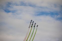 Peschiera del Garda (Vr) Aerei Lago di Garda Mb339 Frecce tricolore agosto 2015