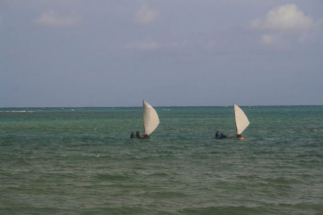 Brasile Barche Mare Pescatori 