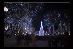 Dnipropetrovsk Ucraina HDR Luci Neve 