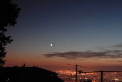 Verona Luna Panorama Città Verona stella Luna su Verona con stella