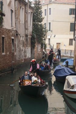 Venezia Canale Gondole 