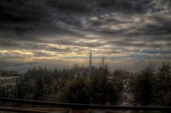 Bologna Panorama HDR Neve San Luca Neve 