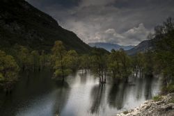 Nago (Tn) Lago di Loppio Natura Montagne Cielo Panorama 