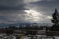 Bologna San Luca Neve Panorama HDR Neve 