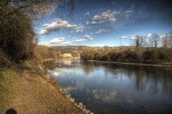 Parona (Vr) Adige Fiume Cielo Nuvole Percorso lungo Adige da Parona a Pescantina