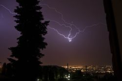 Verona Cielo Lampi Temporale Luci Lampi sopra Verona