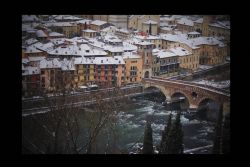 Verona Neve Ponte Pietra HDR 