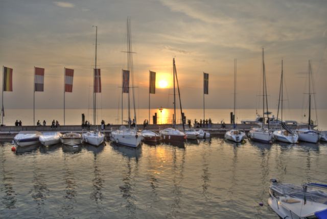 Bardolino Lago Tramonto HDR 