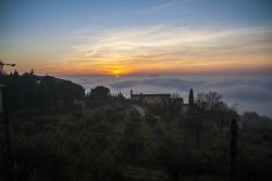 Verona Tramonto Nebbia Sole Natura 