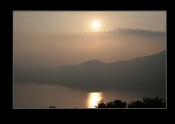 Costermano (Vr)  Lago di Garda Tramondo Tramonto sul Lago di Garda