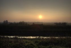 Ferrara Tramonto Panorama Campagne Ferraresi al tramonto