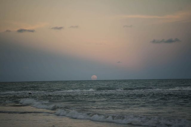 Brasile Mare Natura Panorama Tramonto Luna 