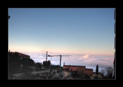 Verona Nebbia Nebbia su Verona al mattino